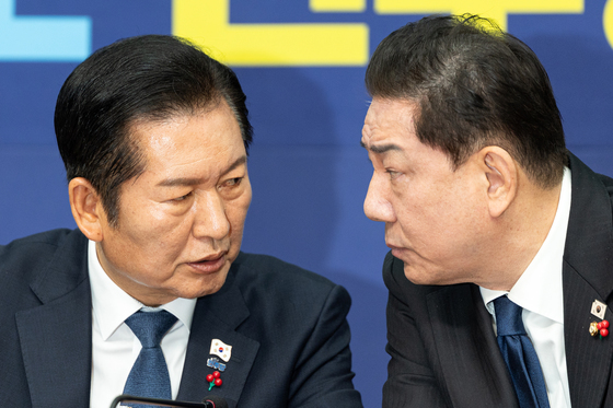 정청래·김병기 '무슨 대화?'