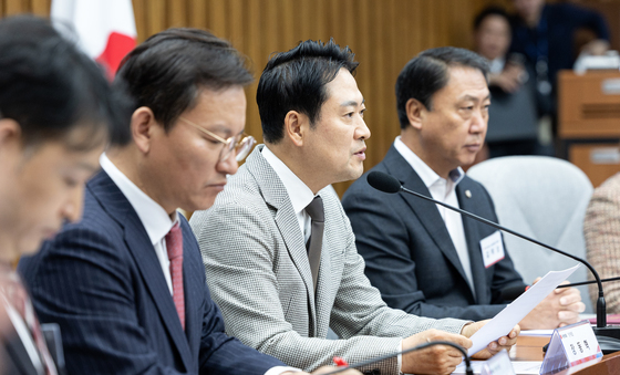 모두발언하는 장동혁 국민의힘 대표