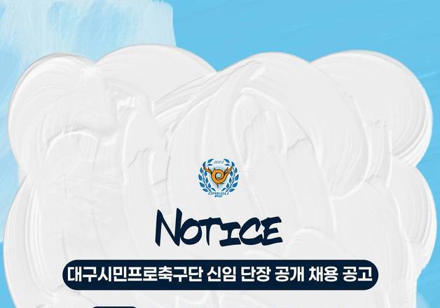 강등된 대구, 신임 단장 공개 채용 실시…15일까지 서류 접수