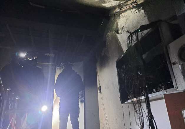 밤사이 강릉 한 대학 인근 원룸서 화재…9명 중경상·10명 대피