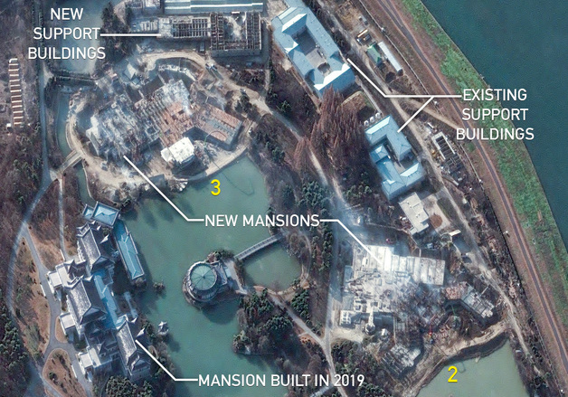 北, 금수산영빈관에 초대형 저택 3채 신속 건설…외국 정상 초청 준비?
