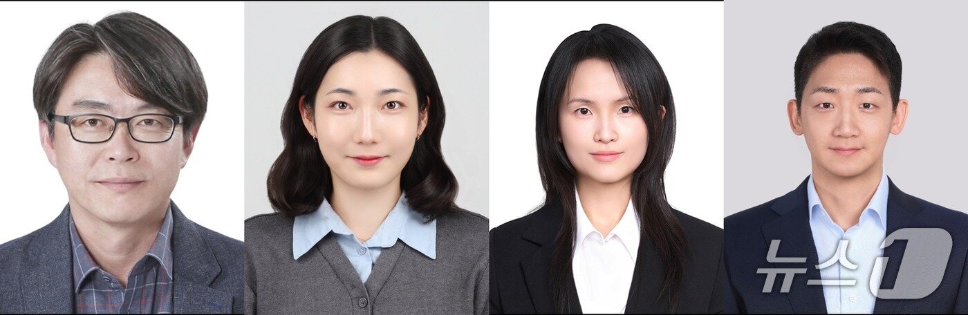 본문 이미지 - 좌측부터 고현협 교수, 장유진 연구원&#40;제1저자&#41;, 나상윤 박사&#40;공동 제1저자&#41;, 노윤구 박사&#40;공동 제1저자&#41;&#40;UNIST 제공. 재판매 및 DB금지&#41;/뉴스1