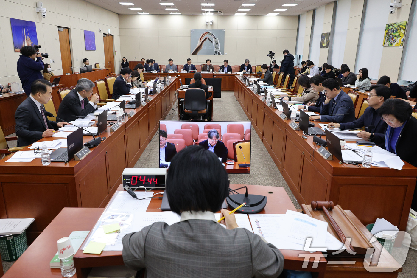 (서울=뉴스1) 신웅수 기자 = 9일 서울 여의도 국회 과학기술정보방송통신위원회에서 인공지능(AI) 제정법 관련 입법 공청회가 열리고 있다. 2025.12.9/뉴스1