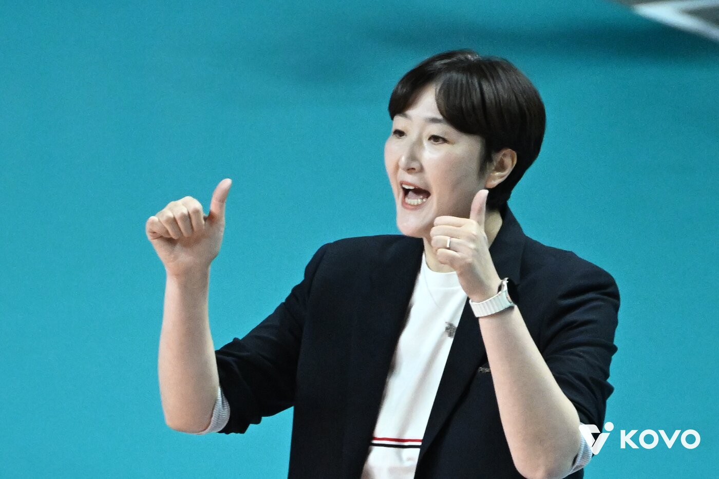 본문 이미지 - 장소연 페퍼저축은행 감독. &#40;KOVO 제공&#41;