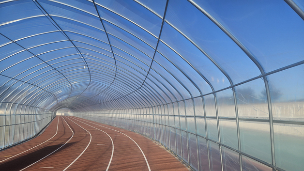 서산시 종합운동장, 겨울 러너 위해 '육상트랙 비닐하우스 설치'