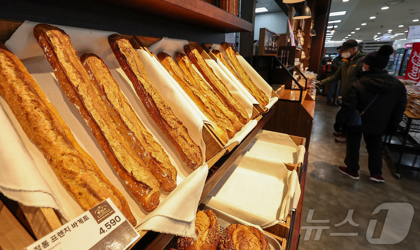 (서울=뉴스1) 김성진 기자 = 연말을 맞아 빵류와 가공식품을 중심으로 가격 상승세가 이어지면서 소비자 장바구니 부담이 커지고 있다.9일 농림축산식품부에 따르면, 11월 국제 곡물 …