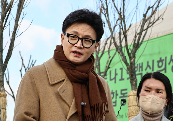 한동훈 전 대표, 제복 입은 영웅들 위해 시위 동참