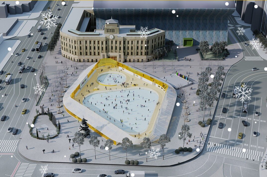 본문 이미지 - 2025 서울광장 스케이트장 조감도&#40;서울특별시체육회&#41;