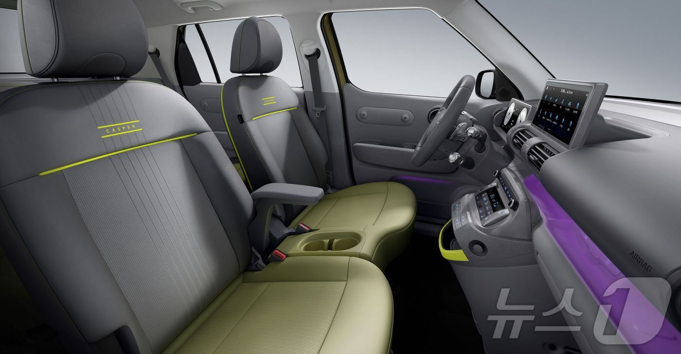 본문 이미지 - 캐스퍼 일렉트릭 크로스 실내.&#40;현대차 제공&#41; 