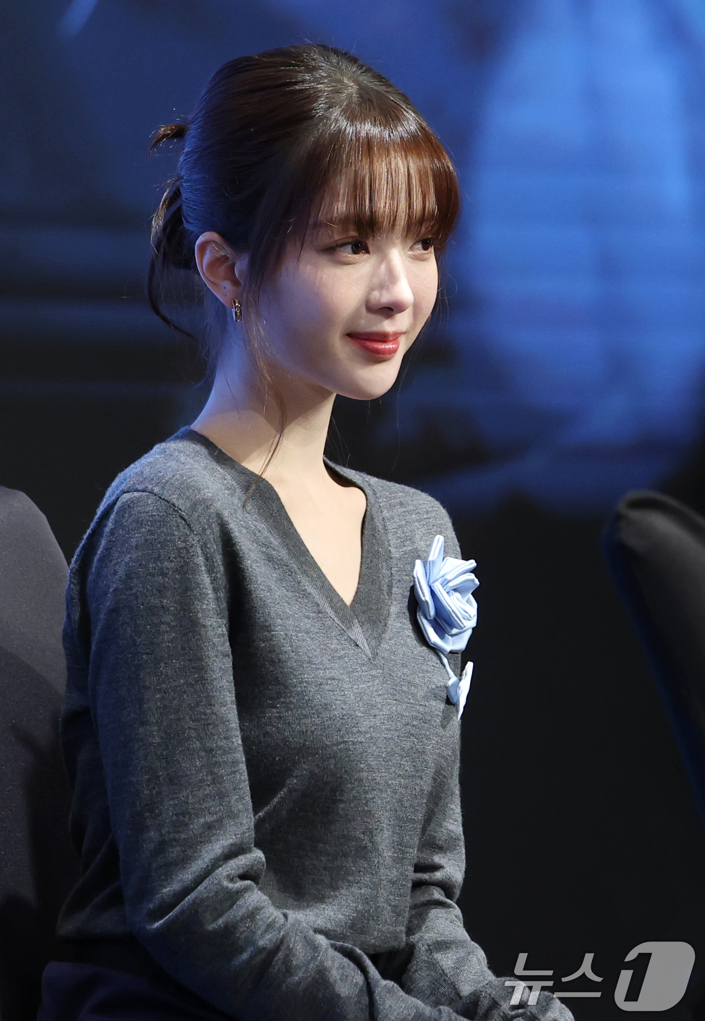 (서울=뉴스1) 권현진 기자 = 배우 노정의가 11일 서울 구로구 더세인트에서 열린 채널A 새 토일드라마 '마녀' 제작발표회에서 미소를 짓고 있다.'마녀'는 마녀라 불리는 여자를 …