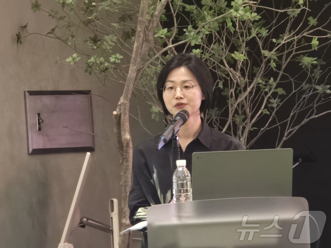 본문 이미지 - 11일 박선희 GS문화재단 대표이사가 기자간담회를 진행하고 있다. ⓒ 뉴스1 김정한 기자