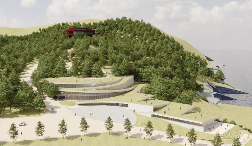 본문 이미지 - 오륙도 아트센터 영역 내 오륙도 탐방센터 조감도(부산시청 제공)