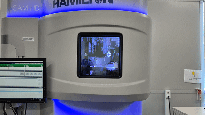 본문 이미지 - 11일 국립중앙인체자원은행에 설치된 인체유래물 보관 자동화플랫폼. 2025.2.11/뉴스1