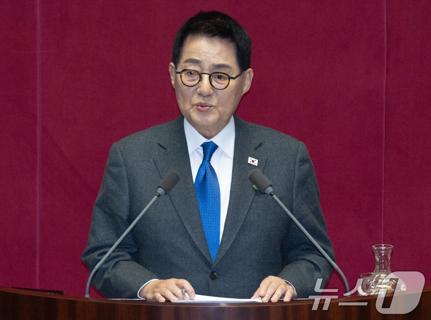 본문 이미지 - 박지원 더불어민주당 의원. 2025.2.13/뉴스1 ⓒ News1 이재명 기자