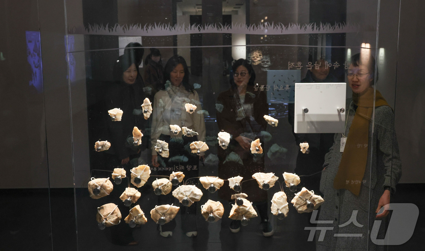 (서울=뉴스1) 허경 기자 = 14일 서울 용산구 국립중앙박물관 선사고대관이 새롭게 단장한 모습을 언론에 공개하고 있다.국립중앙박물관은 선사고대관, 구석기실~고구려실을 새롭게 단장 …