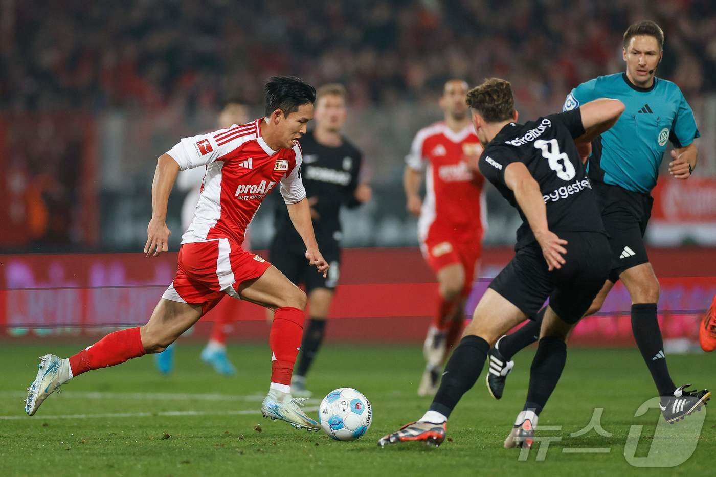 본문 이미지 - 우니온 베를린의 정우영.  ⓒ AFP=뉴스1