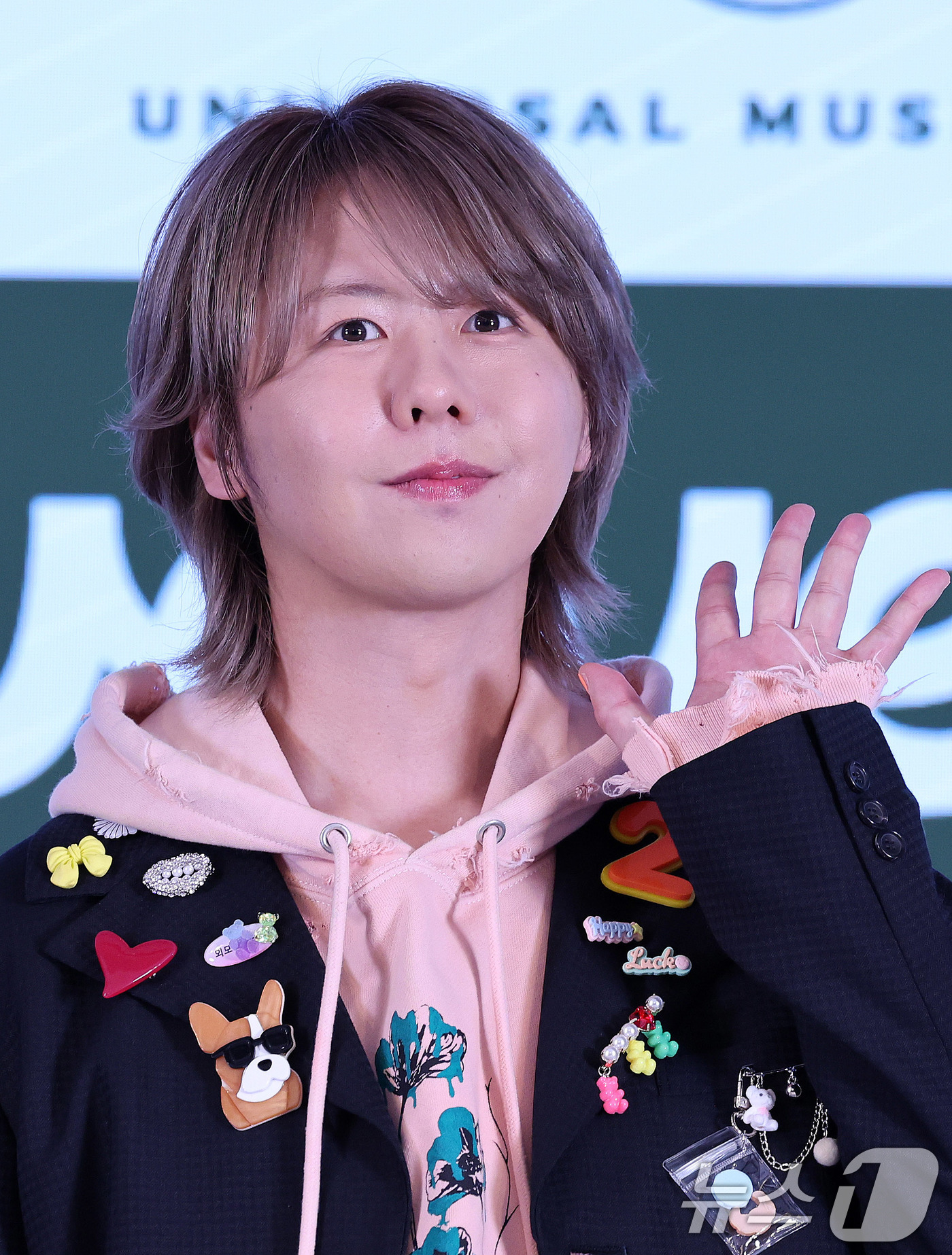 (서울=뉴스1) 박지혜 기자 = 일본 최정상급 인기 밴드 미세스 그린 애플의 후지사와 료카가 16일 서울 노보텔 앰배서더 서울 동대문 호텔에서 열린 내한 공연 개최 기념 기자간담회 …