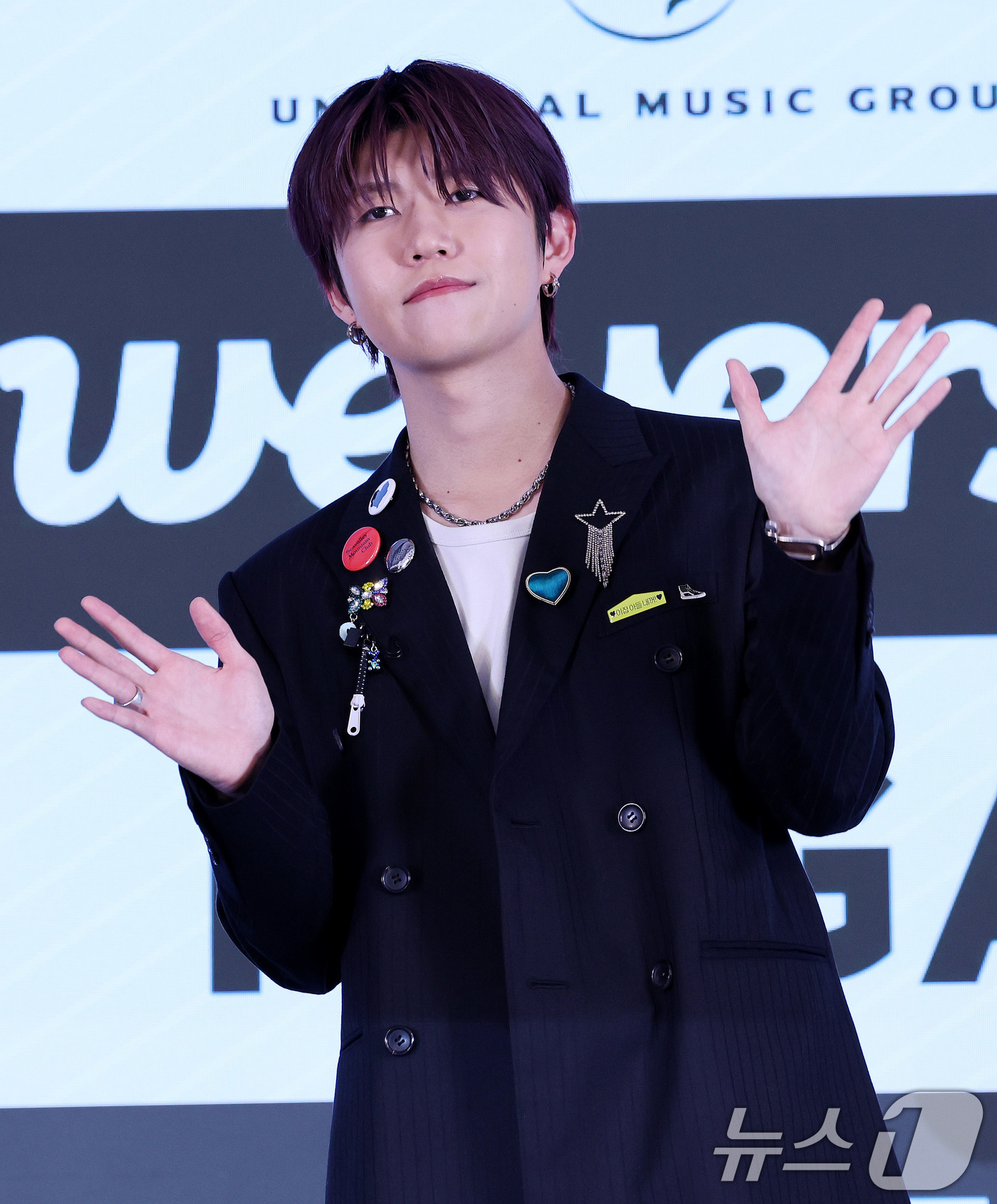 (서울=뉴스1) 박지혜 기자 = 일본 최정상급 인기 밴드 미세스 그린 애플의 와카이 히로토가 16일 서울 노보텔 앰배서더 서울 동대문 호텔에서 열린 내한 공연 개최 기념 기자간담회 …