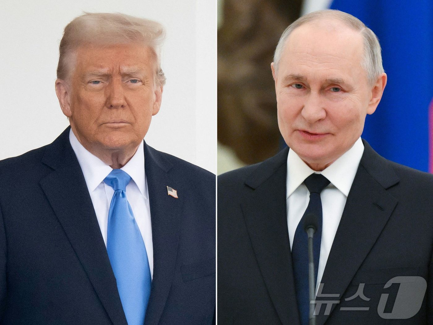본문 이미지 - 도널드 트럼프  미국 대통령과 블라디미르 푸틴 러시아 대통령. ⓒ AFP=뉴스1 ⓒ News1 추연화 기자