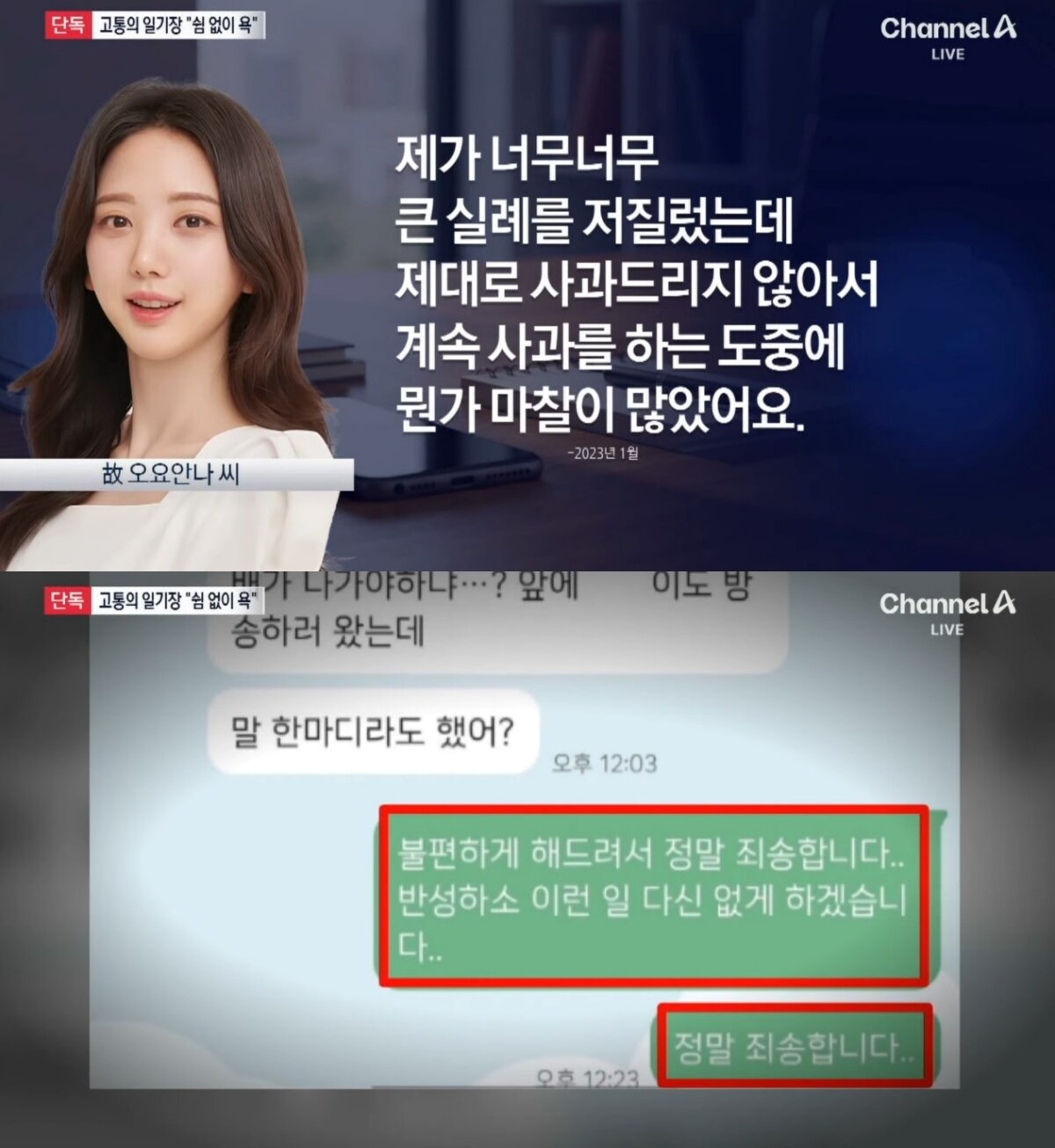 본문 이미지 - (채널A 갈무리)