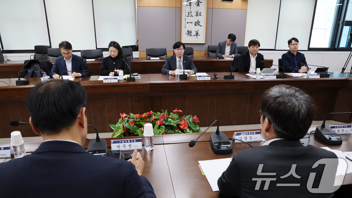 (서울=뉴스1) 임세영 기자 = 김소영 금융위원회 부위원장이 19일 오전 서울 종로구 정부서울청사에서 열린 정책금융 조기집행 간담회에서 모두발언을 하고 있다. 2025.2.19/뉴 …