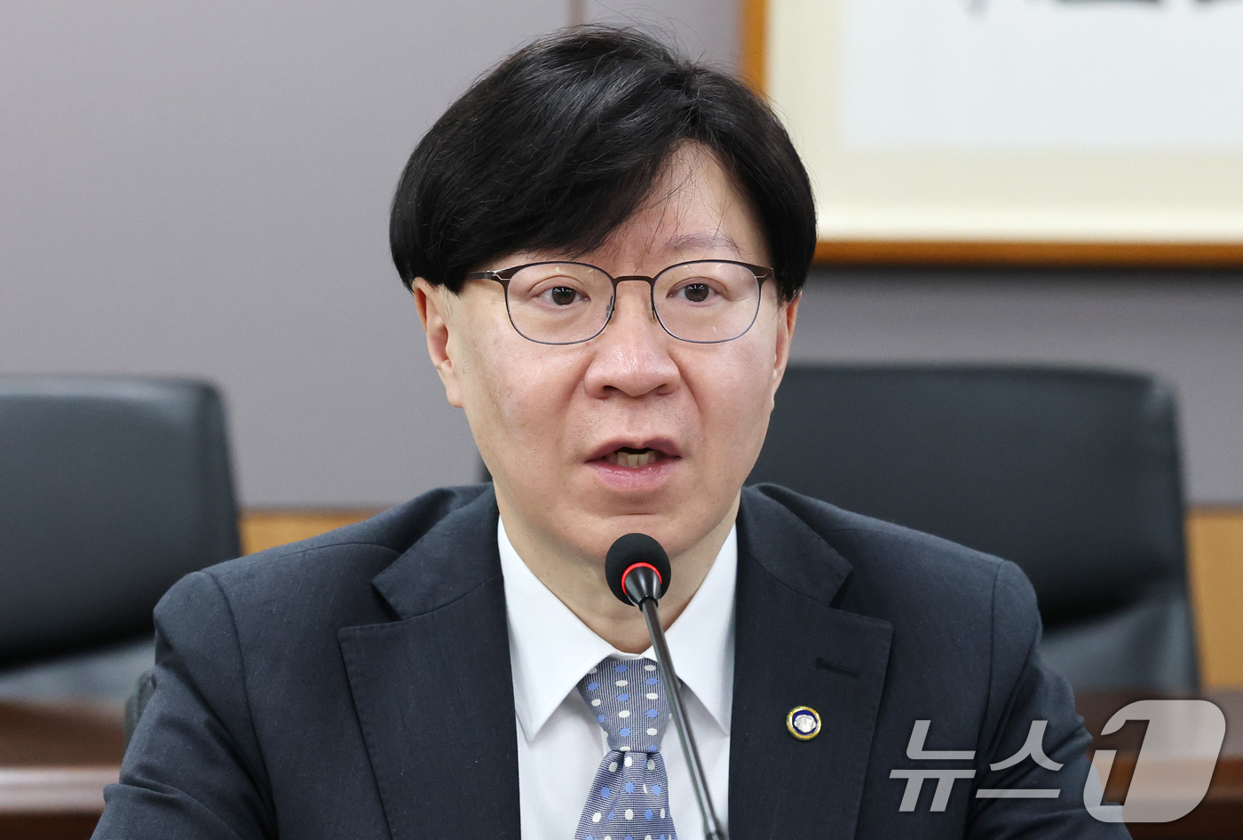(서울=뉴스1) 임세영 기자 = 김소영 금융위원회 부위원장이 19일 오전 서울 종로구 정부서울청사에서 열린 정책금융 조기집행 간담회에서 모두발언을 하고 있다. 2025.2.19/뉴 …