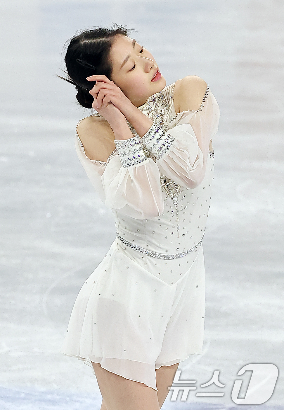 (서울=뉴스1) 김진환 기자 = 피겨 이해인이 21일 오후 서울 양천구 목동 아이스링크에서 열린 2025 ISU 사대륙 피겨스케이팅 선수권대회 공식훈련에서 연기를 선보이고 있다. …