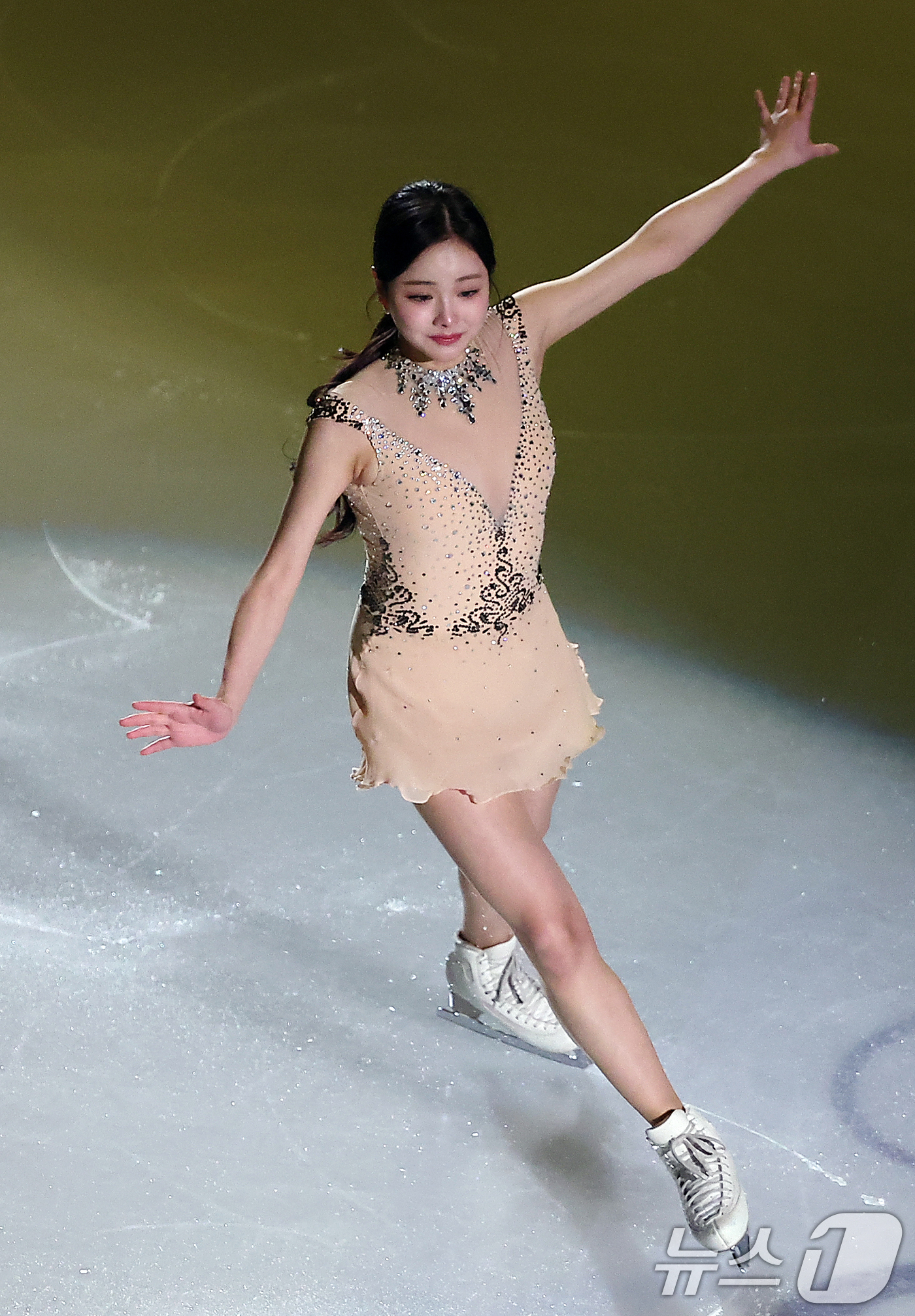 (서울=뉴스1) 김진환 기자 = 임은수가 23일 서울 양천구 목동아이스링크에서 열린 2025 ISU 사대륙 피겨스케이팅 선수권대회 갈라공연에서 퍼포먼스를 펼치고 있다. 2025.2 …