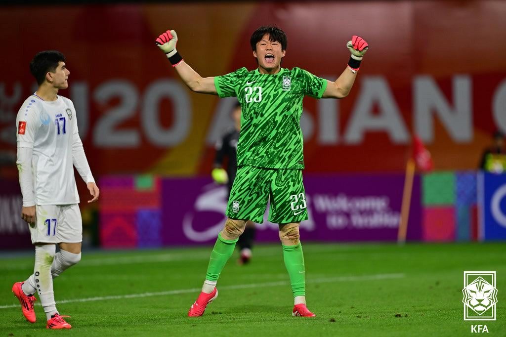 본문 이미지 - 20세 이하(U20) 대표팀 골키퍼 홍성민.(대한축구협회 제공)