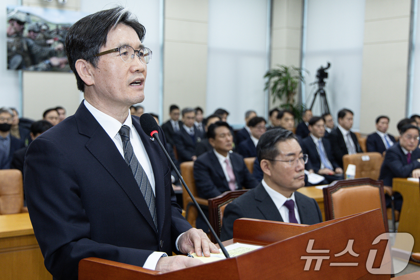 (서울=뉴스1) 이재명 기자 = 오동운 고위공직자범죄수사처(공수처) 처장이 25일 오전 서울 여의도 국회에서 열린 윤석열 정부의 비상계엄 선포를 통한 내란 혐의 진상규명 국정조사 …