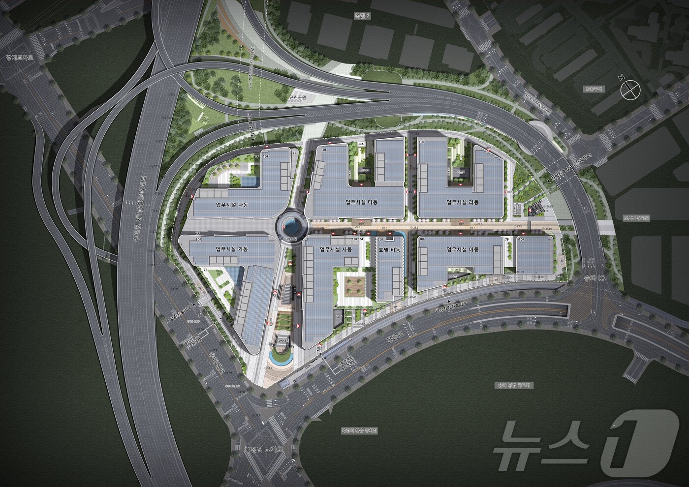 본문 이미지 - 위레복정역세권 배치도&#40;서울시 제공&#41;