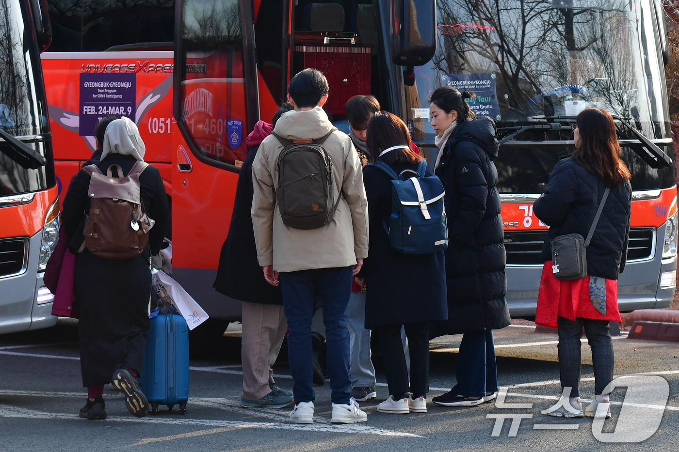 (경주=뉴스1) 최창호 기자 = APEC 2025 KOREA (SOM1) 고위관리회의 3일째인 26일  경북 경주시 보문단지 경주컨벤션센터(HICO)에서 회의 일정이 없는 각국 대 …