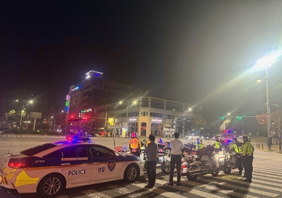 광주경찰, 3·1절 전후 이륜차 불법행위 집중단속