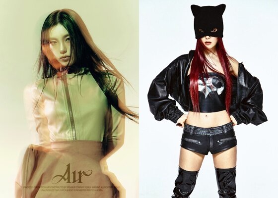 본문 이미지 - 있지 예지(왼쪽), 레드벨벳 슬기 / 사진제공=JYP엔터테인먼트, SM엔터테인먼트