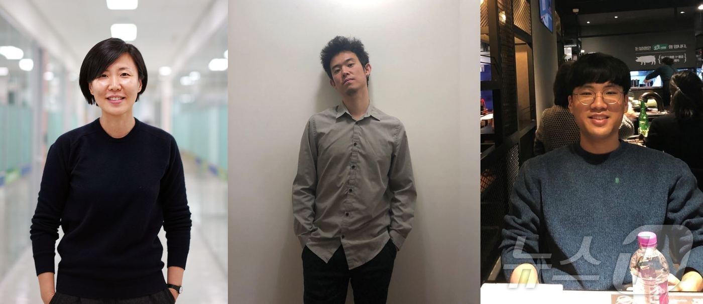 본문 이미지 - 왼쪽부터 IBS 뇌과학 이미징 연구단 심원목 참여교수(공동 교신저자), 유승범 참여교수(공동 교신저자), 권다솜 연구원(제 1저자). (IBS 제공)/뉴스1