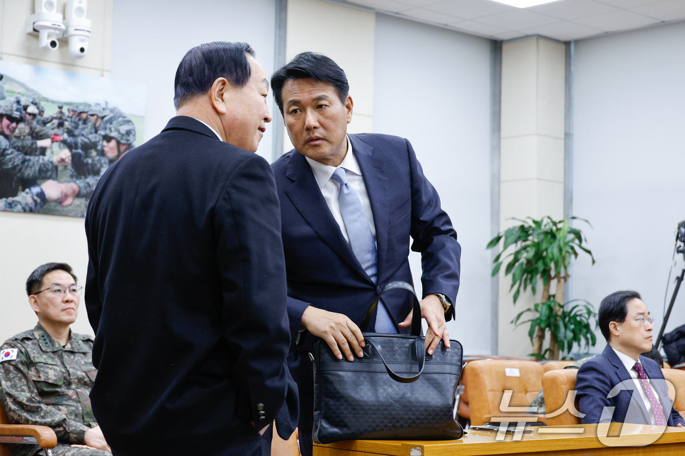 (서울=뉴스1) 안은나 기자 = 김태효 국가안보실 1차장이 6일 오후 서울 여의도 국회에서 윤석열 정부의 비상계엄 선포를 통한 내란 혐의 진상규명 국정조사특별위원회 제3차 청문회에 …
