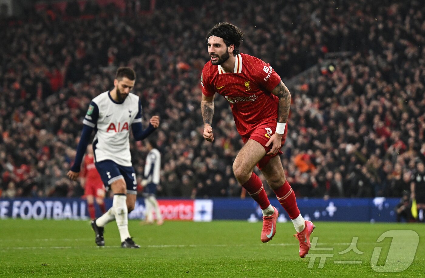 본문 이미지 - 토트넘을 상대로 득점한 리버풀의 도미닉 소보슬라이. ⓒ 로이터=뉴스1