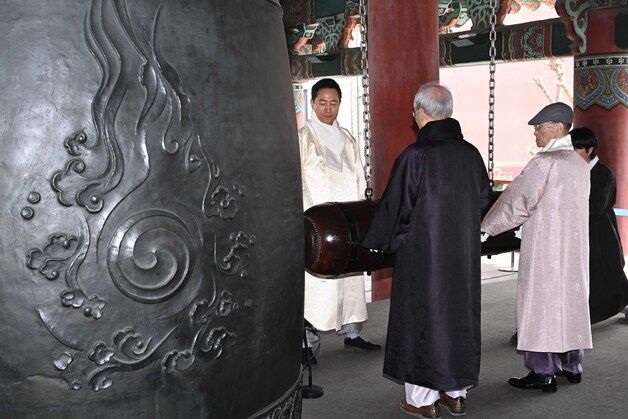 [동정] 오세훈, '제80주년 광복절' 기념 타종행사 참석