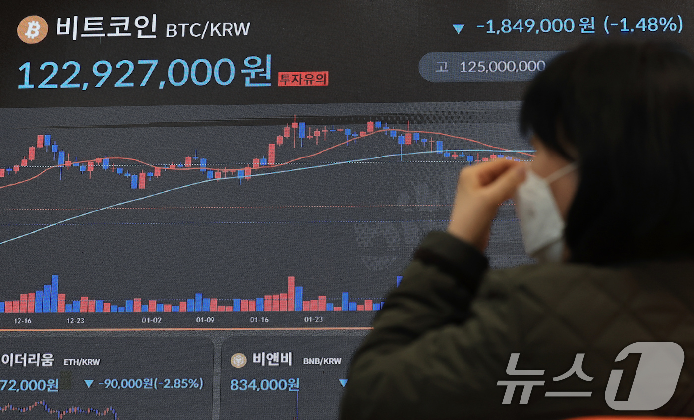 위험 자산 투자 심리 위축에 가상자산도 영향 - 뉴스1