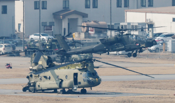 주한미군, 평택 '아파치 대대' 운용중단…'전략적 유연성' 연관(종합)