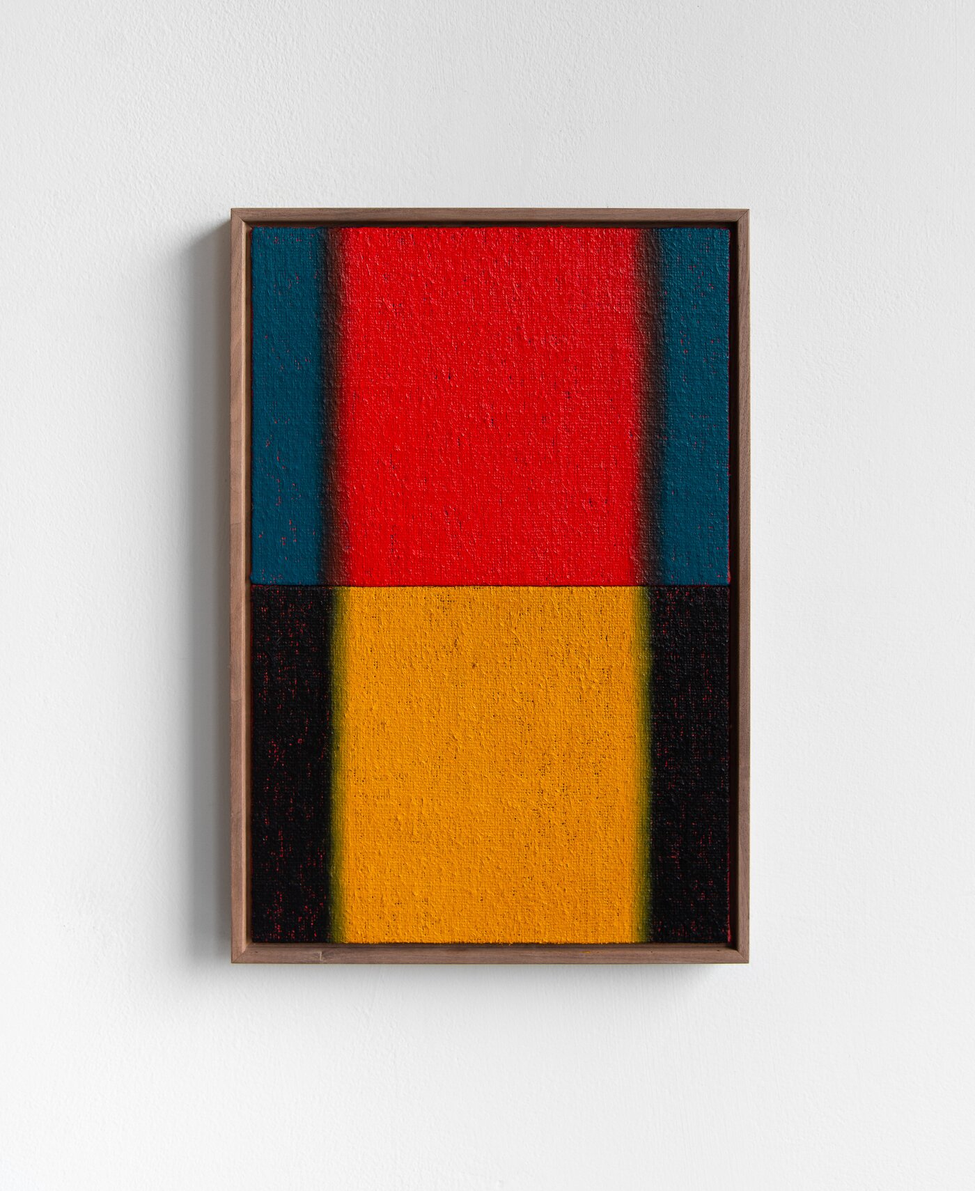 본문 이미지 - Untitled, 2024,Oil and wax on hessian over panel, 41 x 31 cm (초이앤초이 갤러리 제공)