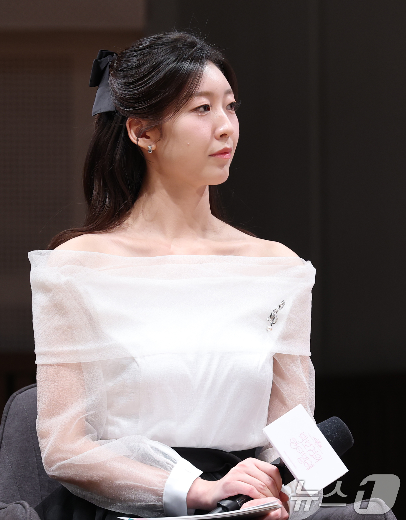 (서울=뉴스1) 권현진 기자 = 이예원 아나운서가 11일 서울 영등포구 KBS에서 열린 음악 프로그램 '박보검의 칸타빌레-더 시즌즈' 제작발표회에 참석해 매력을 발산하고 있다. 2 …