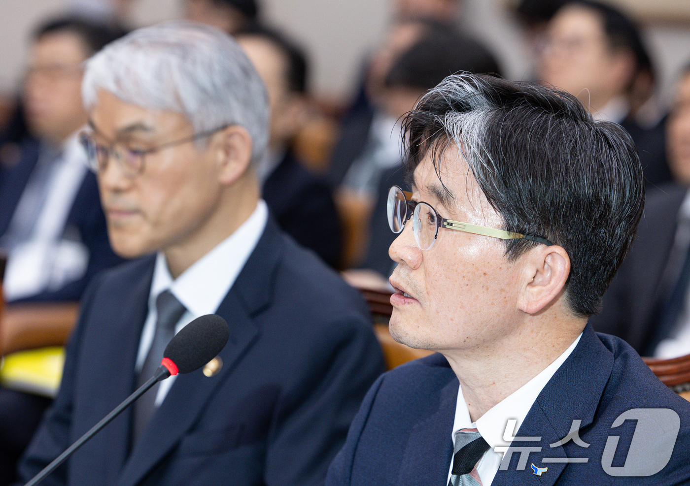 (서울=뉴스1) 이재명 기자 = 오동운 고위공직자범죄수사처(공수처) 처장이 12일 오후 서울 여의도 국회에서 열린 제423회 국회(임시) 법제사법위원회 제1차 전체회의에서 의원 질 …