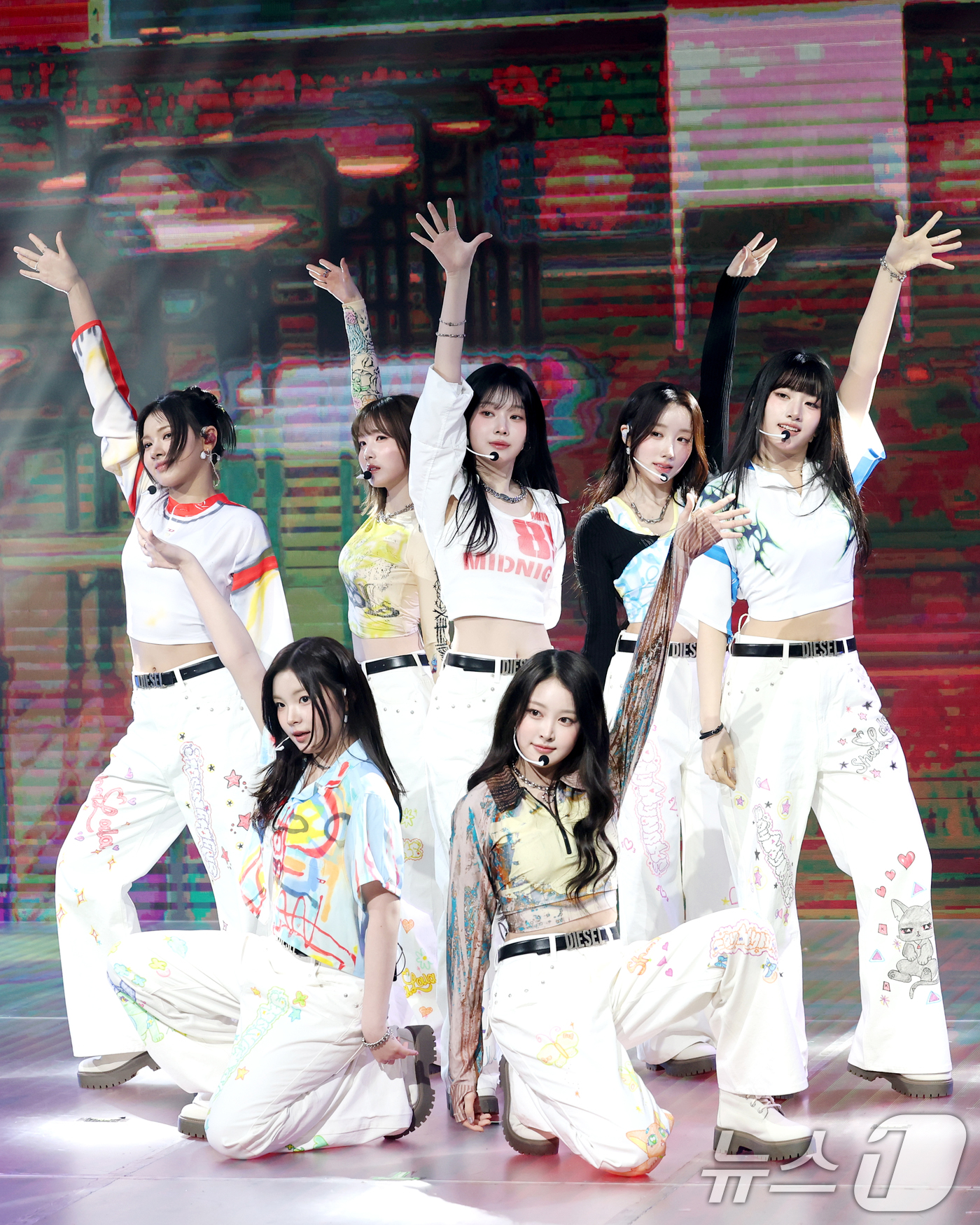 (서울=뉴스1) 권현진 기자 = 걸그룹 세이마이네임(SAY MY NAME)이 12일 오후 서울 마포구 상암동 쇼킹케이팝센터에서 가진 두 번째 앨범 'My Name Is...(마이 …