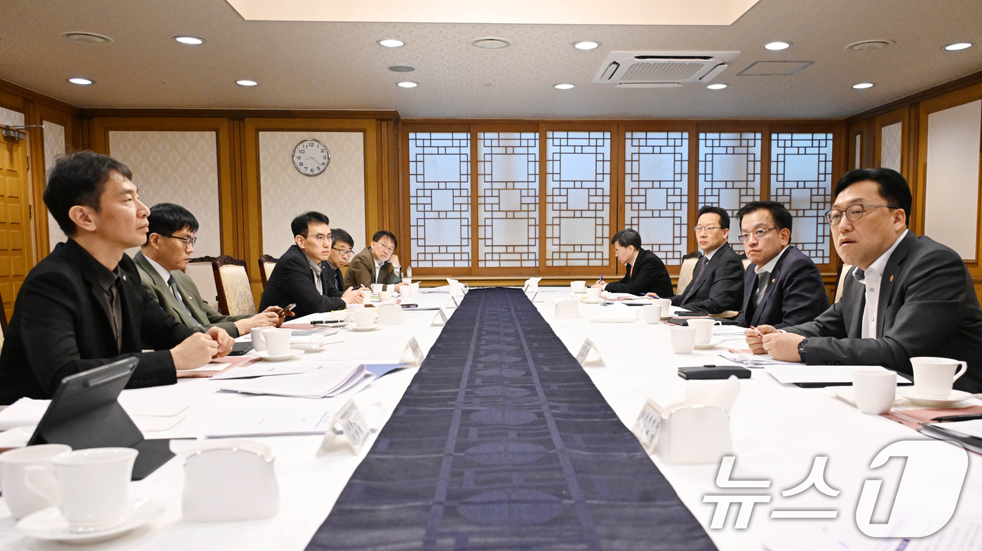 (서울=뉴스1) = 최상목 대통령 권한대행 부총리 겸 기획재정부 장관이 14일 서울 종로구 정부서울청사에서 열린 '거시경제·금융현안 간담회'를 주재하고 있다. (기획재정부 제공. …