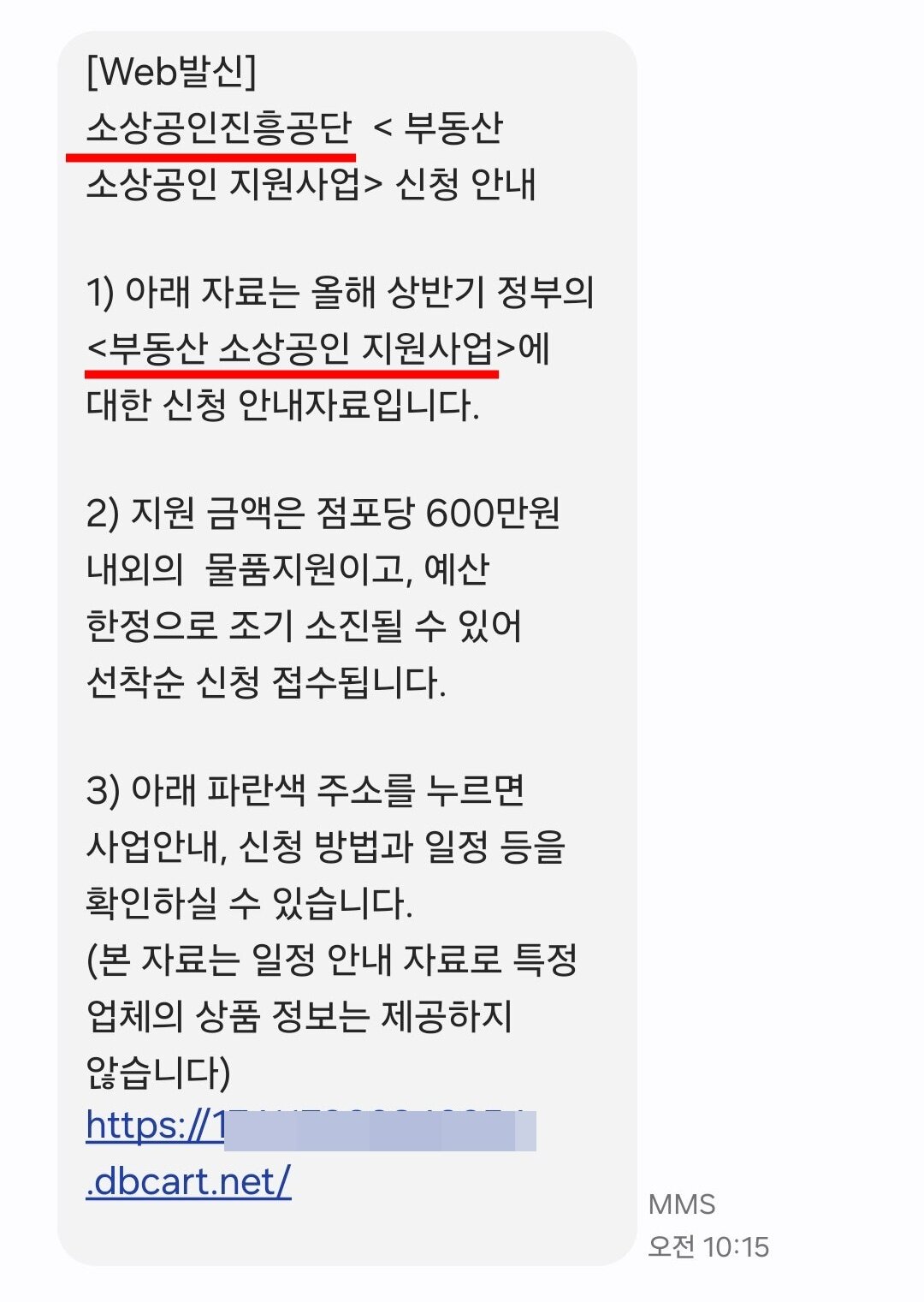 본문 이미지 - 피싱 문자 &#40;독자 제공&#41;