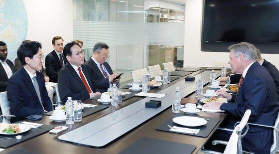 허드슨 연구소 방문한 정인교 통상본부장