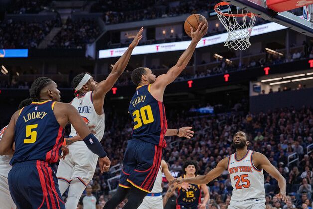 '커리 28점' NBA 골든스테이트, 뉴욕 97-94 제압…7연승 질주