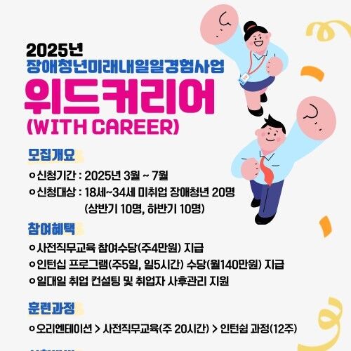 부산시, 장애인 일 경험 사업 '위드커리어' 추진