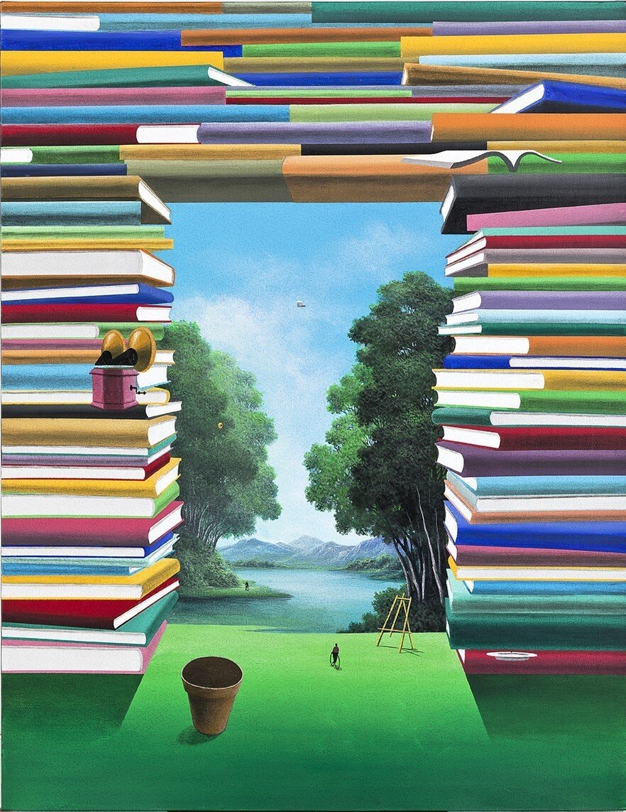 본문 이미지 - Yoo Sun Tai, 말과 글-나의 정원 &#40;우연과 필연&#41; 2025, Acrylic on canvas, 116.8 x 91cm 46 x 35.8in. &#40;가나아트 제공&#41;
